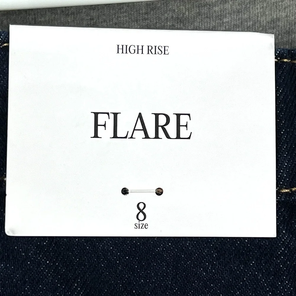 Future‎ Collective by Blutstein Women's Blue Jean Size 8 Flare Leg High Rise NEW
